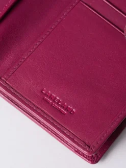 Sale Lakeland Leather Cranberry Medium Tab Purse