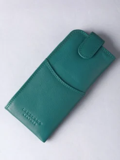 Outlet Lakeland Leather Green Glasses Case