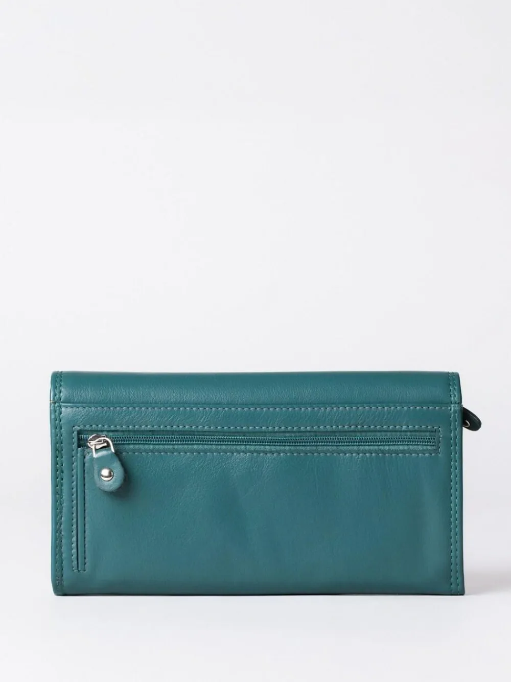Lakeland Leather Green Haze Large Flapover Purse^Women Purses