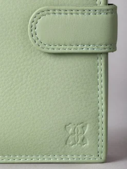 Best Lakeland Leather Green Medium Tab Purse