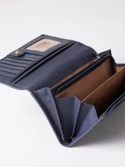 Lakeland Leather Light Purple Large Flapover Purse^Women Purses