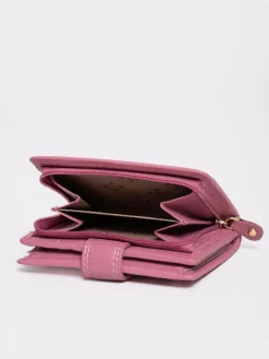 Lakeland Leather Mauve Pink Small Tab Purse^Women Purses