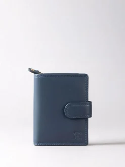 Lakeland Leather Navy Blue Small Tab Purse^Women Purses