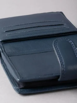 Lakeland Leather Navy Blue Small Tab Purse^Women Purses