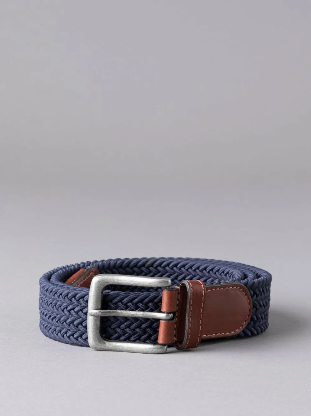 Clearance Lakeland Leather Greythwaite Braided Belt Navy