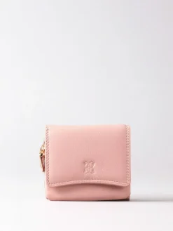 Discount Lakeland Leather Pink Small Leather Flapover Purse