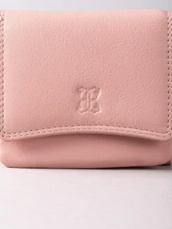 Discount Lakeland Leather Pink Small Leather Flapover Purse