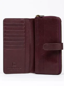 Lakeland Leather Newby Tab Purse Red