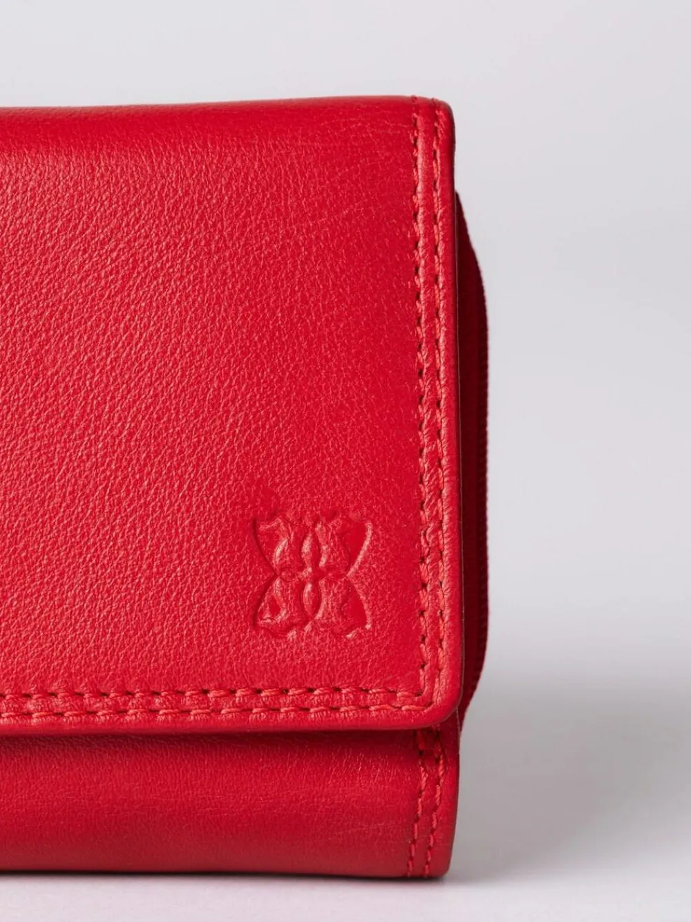 Lakeland Leather Red Small Purse