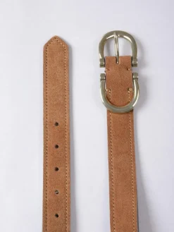 Hot Lakeland Leather Bowness Dual Buckle Suede Belt Tan