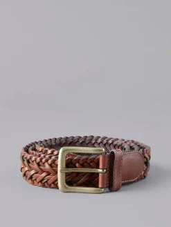 Lakeland Leather Howbeck Leather Braided Belt^ Belts & Braces