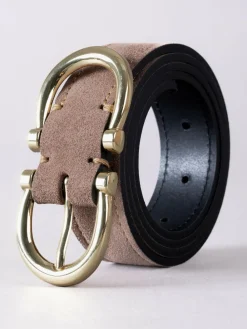 Lakeland Leather Bowness Dual Buckle Suede Belt^Women Belts