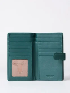 Lakeland Leather Teal Green Medium Tab Purse^Women Purses