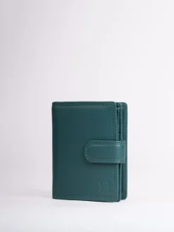 Lakeland Leather Teal Green Small Tab Purse^Women Purses