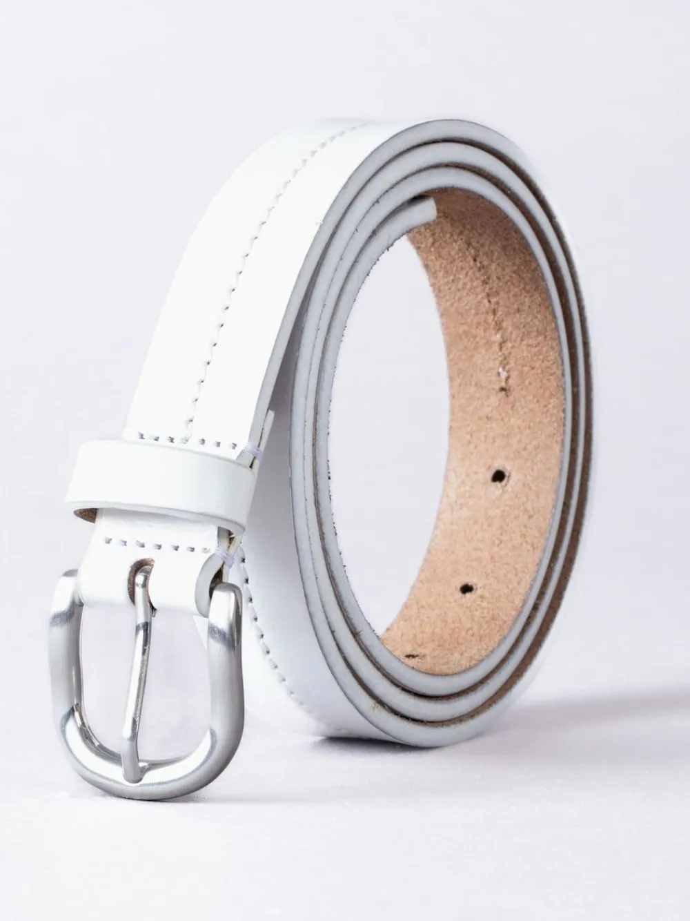 New Lakeland Leather White Kendal Belt