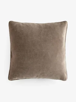 Next Latte 45 x 45cm Soft Velour Cushion^ Cushions & Throws