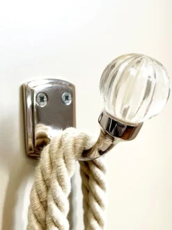 Laura Ashley Vivien Glass Hook Pair^ Storage & Organisation