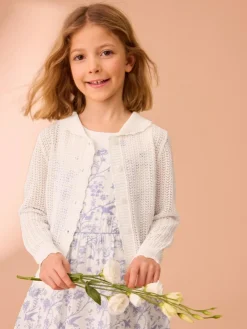 Laura Ashley Ecru White Knit Cardigan^ Knitwear|Knitwear