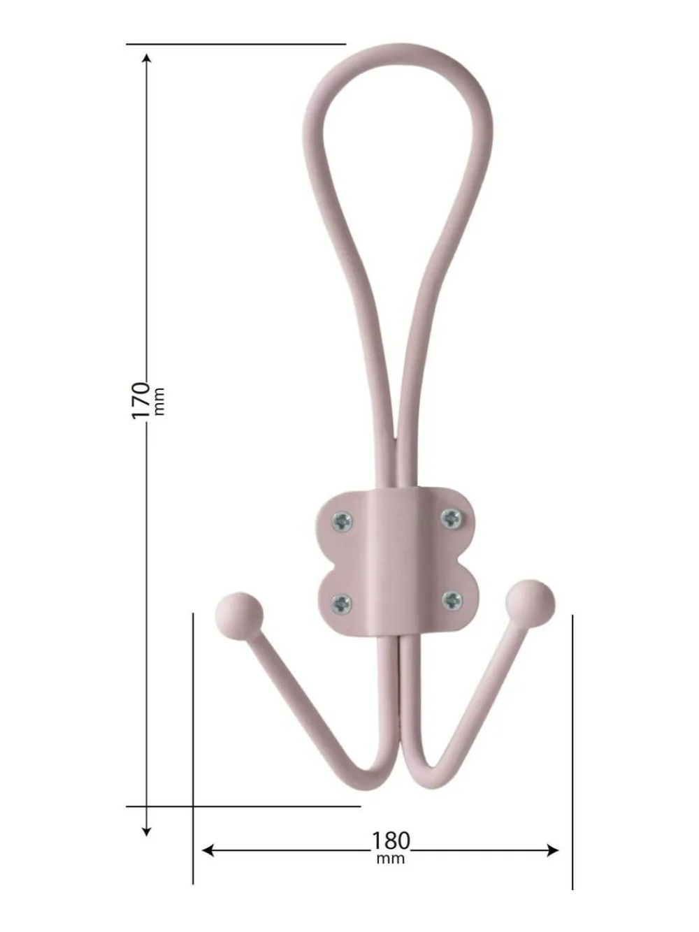 Laura Ashley Set of 2 Metal Double Hooks^ Storage & Organisation