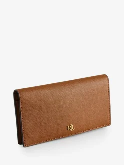 Lauren Ralph Lauren Crosshatch Leather Slim Wallet^Women Purses