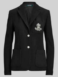 Lauren Ralph Lauren Polo Black Anfisa Bullion Jacquard Blazer
