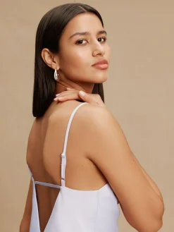 Clearance Next Lavender Purple Satin Cowl Neck Wedding Guest Bridesmaid Maxi Dress