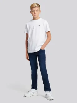 Discount Lee Boys Luke Slim Stretch Fit Jeans Blue