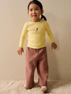 Next Long sleeve Embroidered Ribbed Top (3mths-7yrs)^ Tops|Nightwear