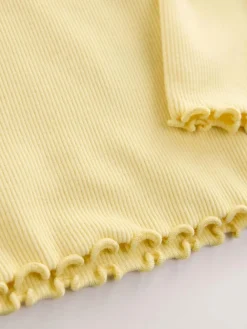 Next Long sleeve Embroidered Ribbed Top (3mths-7yrs)^ Tops|Nightwear