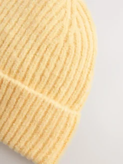 Next Lemon Yellow Fluffy Beanie (1-16yrs)^ Hats|Hats, Gloves & Scarves