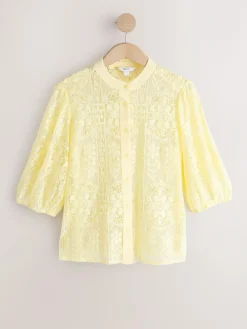 Next Lace Half Sleeve Blouse^Women Tops & T-Shirts|Blouses & Shirts