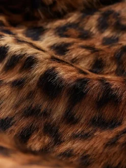 Next Leopard Print Faux Fur Long Coat^Women Coats & Jackets|Coats & Jackets