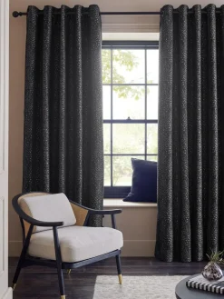 Next Jacquard Eyelet Lined Curtains^ Curtains & Blinds