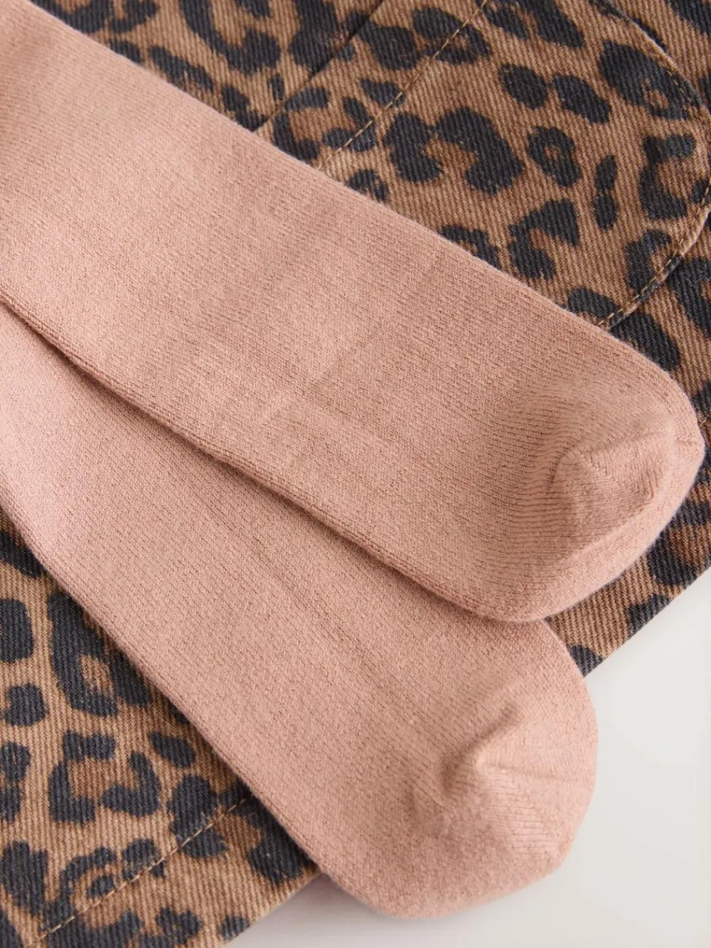 Clearance Next Leopard Print Pinafore Long Sleeve Bodysuit & Tights 3 Piece Set (0mths-2yrs)