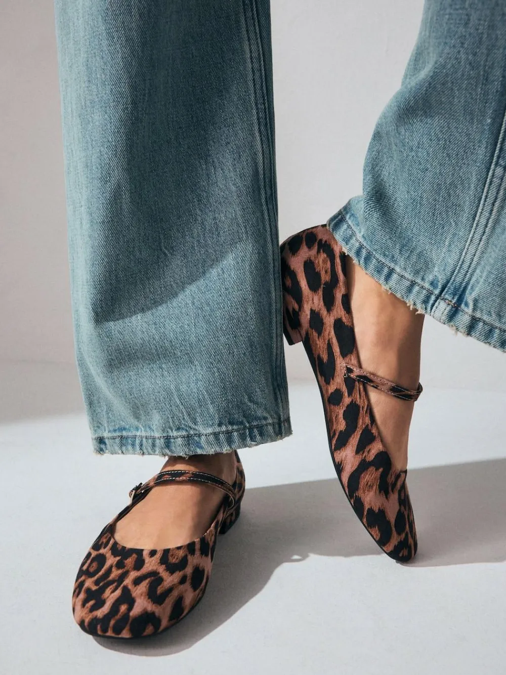 Next Standard/Wide Fit Round Toe Mary Jane Shoes^Women Wide Fit & Extra Wide Fit|Flats