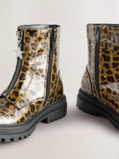 Next Wide Fit (G) Zip Front Ankle Boots^ Boots & Wellies