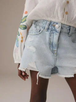 Next 100% Cotton Frayed Edge Distressed Shorts (3-16yrs)^ Shorts & Skirts