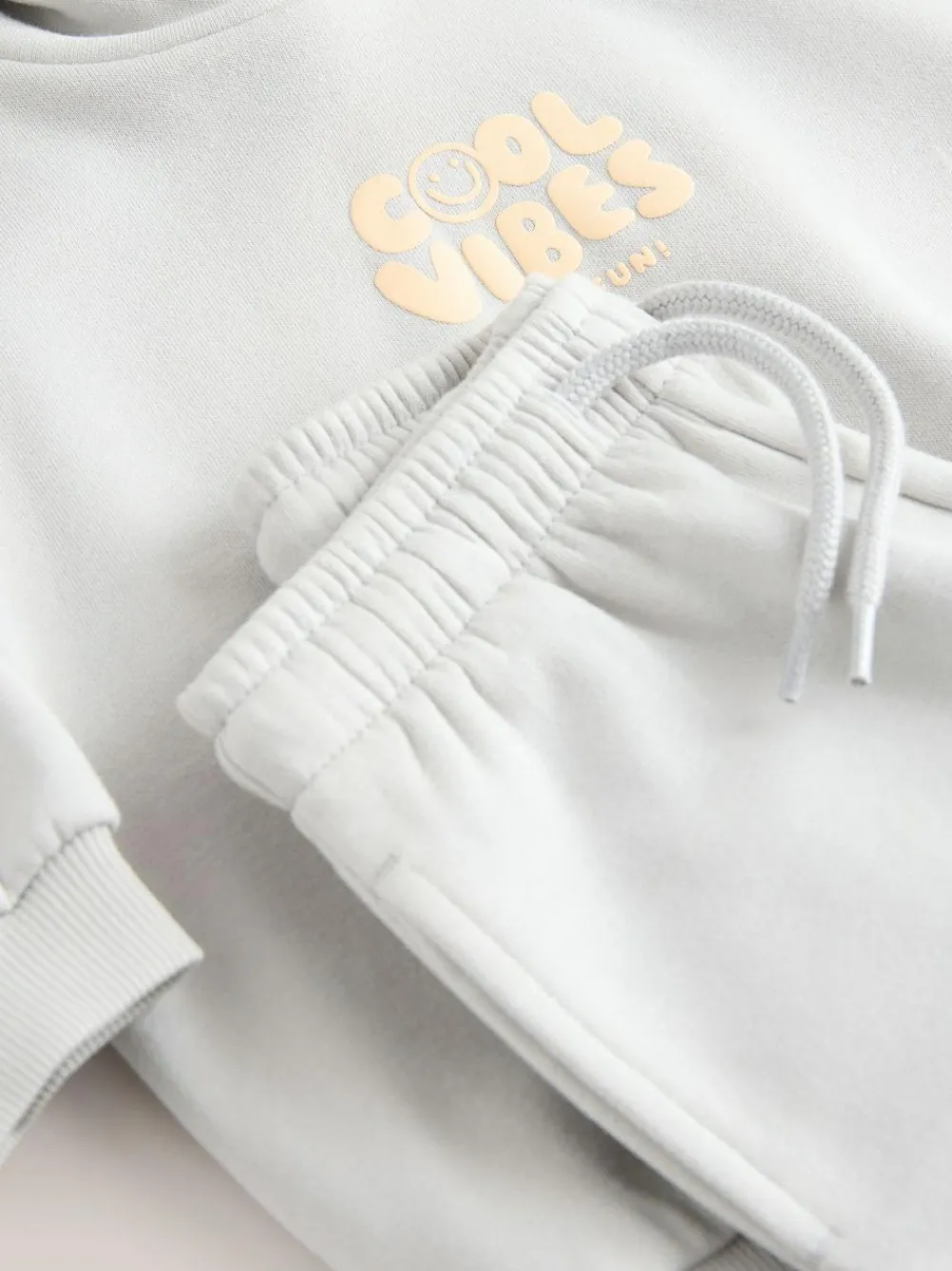 Discount Next Cool Vibes Printed Hoodie and Joggers Set (3mths-7yrs) Light Blue