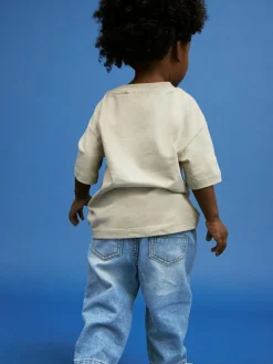 Outlet Next Pleat Front Jeans (3mths-7yrs) Light Blue Denim