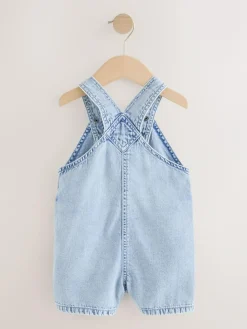Hot Next Light Blue Denim Slouch Dungarees (3mths-7yrs)