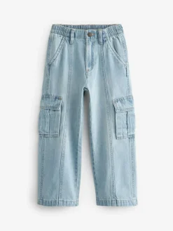 Next Wide Leg Cargo Jeans (3-16yrs)^ Jeans