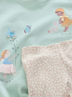 Next Sweatshirt and Leggings Set (3mths-7yrs) Light Blue Fairy