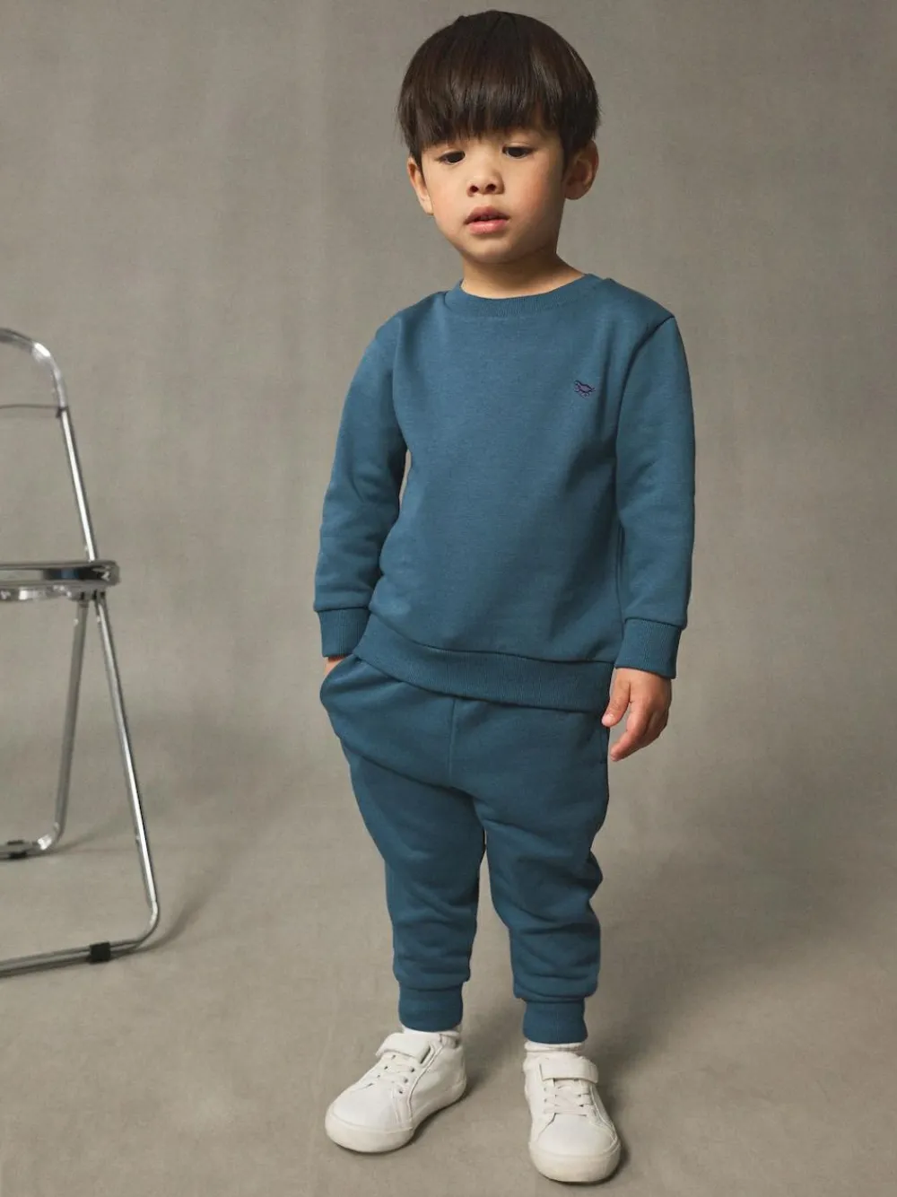 Discount Next Light Blue Logo Sweatshirt And Joggers Set (3mths-7yrs)