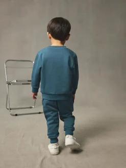 Discount Next Light Blue Logo Sweatshirt And Joggers Set (3mths-7yrs)