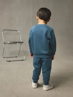 Next Light Blue Plain Sweatshirt And Joggers Set (3mths-7yrs)^BOY Sweatshirts & Hoodies|Sets & Outfits