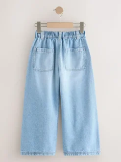 Sale Next Light Blue Pullon Wide Leg Trousers (3-16yrs)
