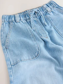 Sale Next Light Blue Pullon Wide Leg Trousers (3-16yrs)