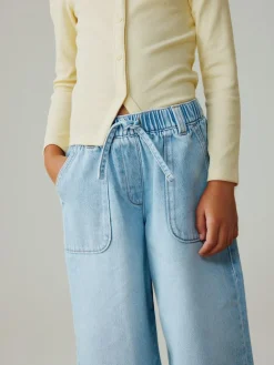 Best Next Light Blue Pullon Wide Leg Jeans (3-16yrs)