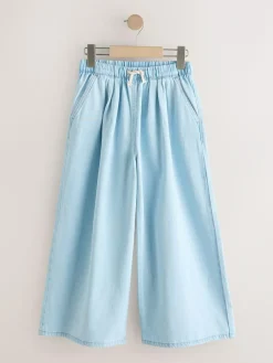 Best Next Light Blue Pullon Wide Leg Jeans (3-16yrs)