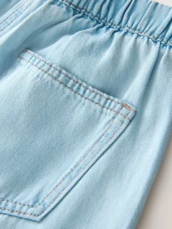 Best Next Light Blue Pullon Wide Leg Jeans (3-16yrs)